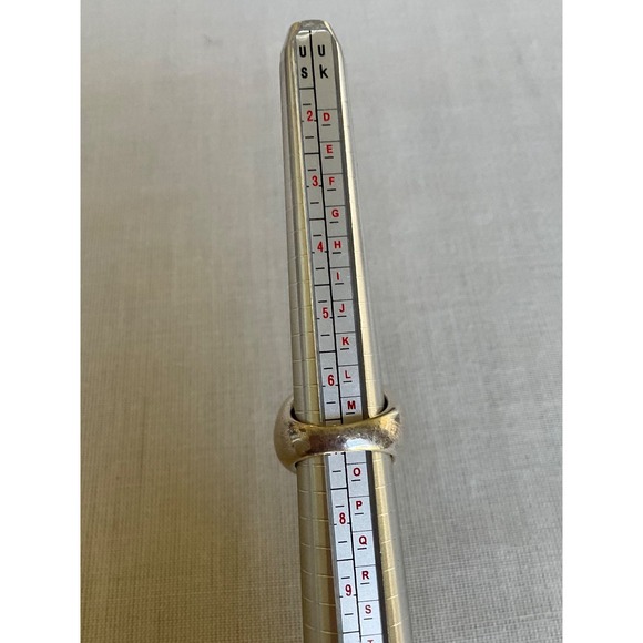 Vintage 925 Sterling Silver Yellow Flower Ring size 7 Estate jewelry - Picture 5 of 9